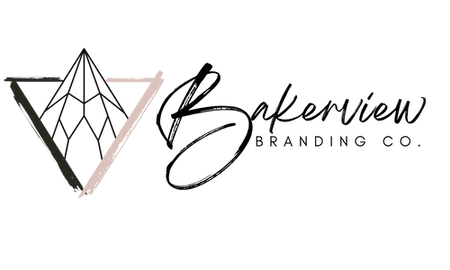 Logo for Bakerview Branding Company: Sleek, modern design representing innovation, creativity, and professionalism in branding solutions, creativity, and brand identity. Reflects company values and commitment to quality branding.